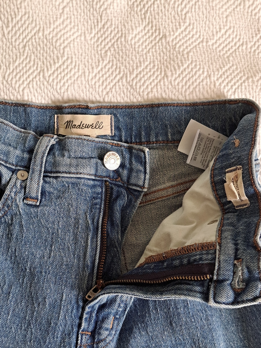 Madewell Womens The Perfect Vintage Wide-Leg Light Stretch Wash Jeans 26 - Picture 7 of 9